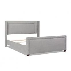 Elle Silver Grey King Upholstered Bed by Jennifer Taylor -Jennifer Taylor Home Store silver grey chenille jennifer taylor panel beds 52070 4 857 2 1f 1000
