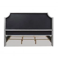 Addison King Channel Tufted Panel Bed Frame, Silver Grey Polyester by Jennifer Taylor -Jennifer Taylor Home Store silver grey polyester jennifer taylor panel beds 52320 4 857 2 66 1000
