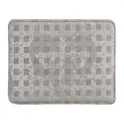 Dauphin Silvery Check Upholstered Vanity Accent Stool by Jennifer Taylor -Jennifer Taylor Home Store silvery check jennifer taylor makeup vanities 84360 xfa 1f 1000