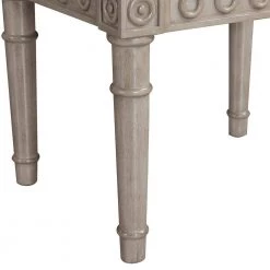 Dauphin Silvery Check Upholstered Vanity Accent Stool by Jennifer Taylor -Jennifer Taylor Home Store silvery check jennifer taylor makeup vanities 84360 xfa 76 1000