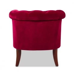 Katherine Siren Red Performance Velvet Tufted Accent Arm Chair by Jennifer Taylor -Jennifer Taylor Home Store siren red performance velvet jennifer taylor accent chairs 2483 mvr 66 1000