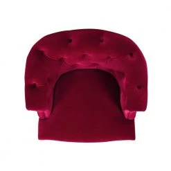 Katherine Siren Red Performance Velvet Tufted Accent Arm Chair by Jennifer Taylor -Jennifer Taylor Home Store siren red performance velvet jennifer taylor accent chairs 2483 mvr a0 1000