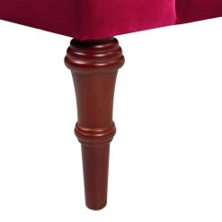 Katherine Siren Red Performance Velvet Tufted Accent Arm Chair by Jennifer Taylor -Jennifer Taylor Home Store siren red performance velvet jennifer taylor accent chairs 2483 mvr fa 1000