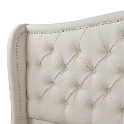 Coverley Sky Neutral Beige Polyester King Tufted Shelter Platform Bed by Jennifer Taylor -Jennifer Taylor Home Store sky neutral beige polyester jennifer taylor platform beds 52135 4 970 1 fa 1000