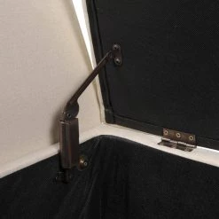 Duff Mid-Century Modern Upholstered Sky Neutral Beige Entryway Storage Bench by Jennifer Taylor -Jennifer Taylor Home Store sky neutral beige yarn dyed jennifer taylor bedroom benches 85621 970 fa 1000