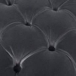 Milly 17 in. Steel Gray Performance Velvet, Accent Storage Cube Ottoman by Jennifer Taylor -Jennifer Taylor Home Store steel gray performance velvet jennifer taylor ottomans 84380 mvs 44 1000