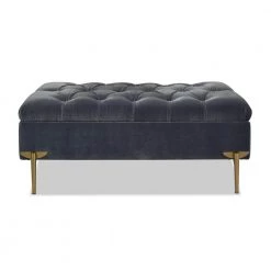 Estelle 42 in. Steel Gray Performance Velvet Upholstered Storage Bench Cocktail Ottoman by Jennifer Taylor 16 Estelle 42 in. Steel Gray Performance Velvet Upholstered Storage Bench Cocktail Ottoman by Jennifer Taylor -Jennifer Taylor Home Store steel gray performance velvet jennifer taylor ottomans 85700 mvs 4f 1000