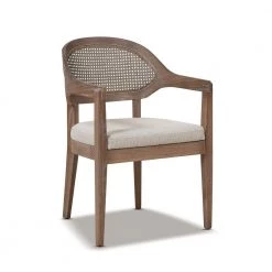 Americana Mid-Century Taupe Beige Modern Cane Back Accent Dining Chair by Jennifer Taylor -Jennifer Taylor Home Store taupe beige jennifer taylor dining chairs 80040 mtb my 40 1000