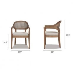 Americana Mid-Century Taupe Beige Modern Cane Back Accent Dining Chair by Jennifer Taylor -Jennifer Taylor Home Store taupe beige jennifer taylor dining chairs 80040 mtb my a0 1000