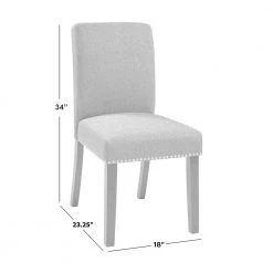 Brisbane Upholstered Dining Chairs in Taupe Linen (Set of 4) by Handy Living -Jennifer Taylor Home Store taupe handy living dining chairs dc4 lnn83 178 1d 1000