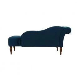 Satin Teal Right Arm Facing Samuel Chaise Lounge by Jennifer Taylor -Jennifer Taylor Home Store teal jennifer taylor chaise lounges 62030 867 44 1000