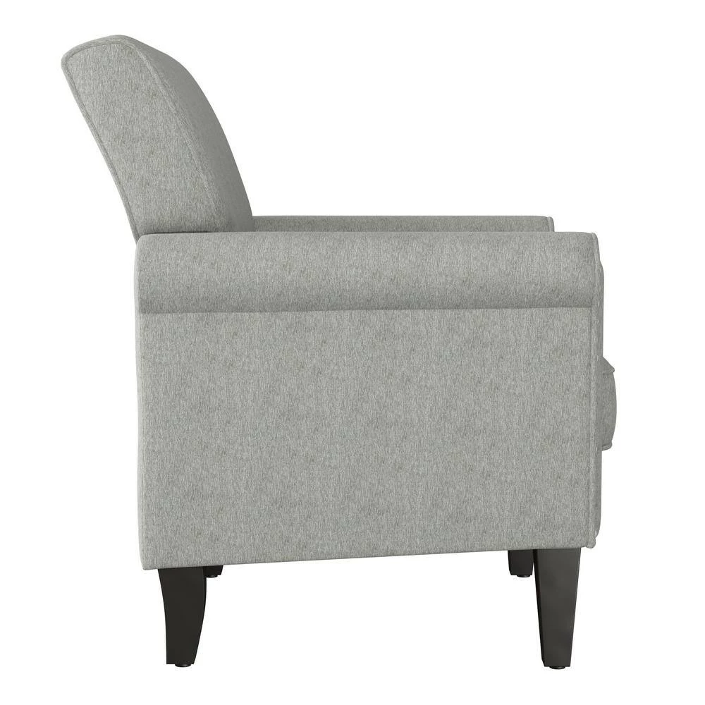 Tapley Textured Beige Chenille Arm Chair with Nailhead Trim by Handy Living 2 Tapley Textured Beige Chenille Arm Chair with Nailhead Trim by Handy Living - Image 2