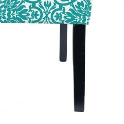 Courteney Turquoise Blue Damask Fabric Armless Side Chair by Handy Living -Jennifer Taylor Home Store turquoise blue damask handy living accent chairs a198721 fa 1000