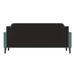 Oriole Turquoise Blue Velvet Like Fabric Twin Size Rounded Back Daybed with Nailhead Trim by Handy Living -Jennifer Taylor Home Store turquoise blue velvet like fabric handy living daybeds a192021 66 1000