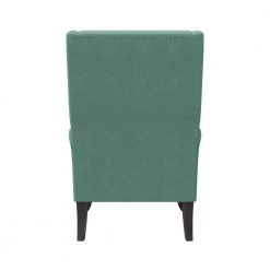 Niewuinski Turquoise Blue Velvet-Like Fabric Button-Tufted Wingback Arm Chair with Tack Head Accents by Handy Living 12 Niewuinski Turquoise Blue Velvet-Like Fabric Button-Tufted Wingback Arm Chair with Tack Head Accents by Handy Living -Jennifer Taylor Home Store turquoise blue velvet like handy living accent chairs a199476 66 1000