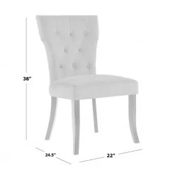 Melonie Turquoise Blue Velvet-Like Fabric Tufted Dining Side Chairs (Set of 2) by Handy Living 22 Melonie Turquoise Blue Velvet-Like Fabric Tufted Dining Side Chairs (Set of 2) by Handy Living -Jennifer Taylor Home Store turquoise blue velvet like handy living dining chairs a187237 44 1000