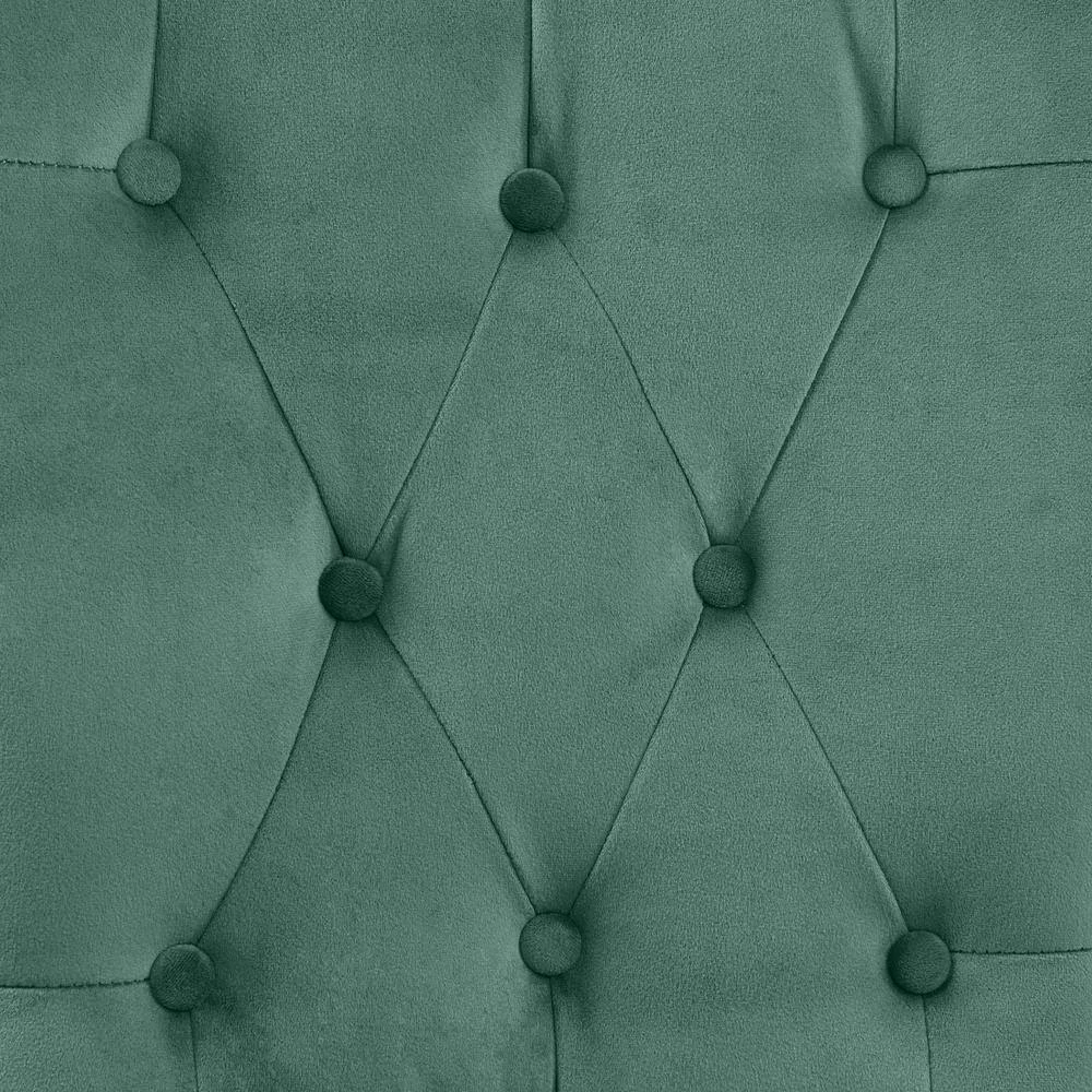 Melonie Turquoise Blue Velvet-Like Fabric Tufted Dining Side Chairs (Set of 2) by Handy Living 11 Melonie Turquoise Blue Velvet-Like Fabric Tufted Dining Side Chairs (Set of 2) by Handy Living - Image 11