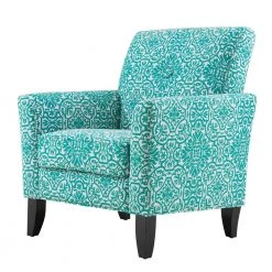 Alex Turquoise Green Damask Arm Chair by Handy Living -Jennifer Taylor Home Store turquoise green handy living accent chairs 340c dmk73 112 1f 1000