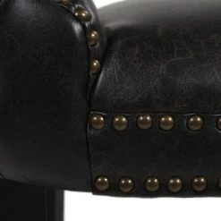 Sonoma 28 in. Upholstered Bar Stool (Set of 2), Vintage Black Brown by Jennifer Taylor -Jennifer Taylor Home Store vintage black brown faux leather jennifer taylor bar stools 81070 mfb 66 1000