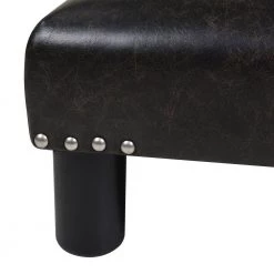 Jules 16 in. Vintage Black Brown Faux Leather, Square Accent Footstool Ottoman by Jennifer Taylor 9 Jules 16 in. Vintage Black Brown Faux Leather, Square Accent Footstool Ottoman by Jennifer Taylor -Jennifer Taylor Home Store vintage black brown faux leather jennifer taylor ottomans 66000 mfb c3 1000