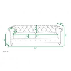 Winston 91 in. W Tufted Round Arm Chesterfield Sofa, Vintage Black Brown Faux Leather by Jennifer Taylor -Jennifer Taylor Home Store vintage black brown faux leather jennifer taylor sofas couches hdmfb 3 64020 77 1000