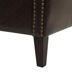 Cole Accent Club Chair, Vintage Brown Faux Leather by Jennifer Taylor -Jennifer Taylor Home Store vintage brown faux leather jennifer taylor accent chairs 60370 mfr 1f 1000