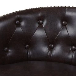 Davidson 26 in. Swivel Low Back Counter Height Bar Stool, Vintage Brown Faux Leather by Jennifer Taylor 18 Davidson 26 in. Swivel Low Back Counter Height Bar Stool, Vintage Brown Faux Leather by Jennifer Taylor -Jennifer Taylor Home Store vintage brown faux leather jennifer taylor bar stools 81111 mfr c3 1000