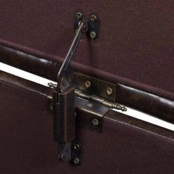 Ryan 48 x 18 x 17.75 in. Vintage Brown Faux Leather Upholstered Storage Accent Bench by Jennifer Taylor -Jennifer Taylor Home Store vintage brown faux leather jennifer taylor bedroom benches 85690 mfr 76 1000