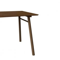 Bridget 70.87 in. Rectangular Walnut Mid-Century Modern Table with Wood Frame (Seats-6) by Handy Living -Jennifer Taylor Home Store walnut handy living kitchen dining tables a193610 4f 1000