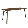 Bridget 70.87 in. Rectangular Walnut Mid-Century Modern Table with Wood Frame (Seats-6) by Handy Living