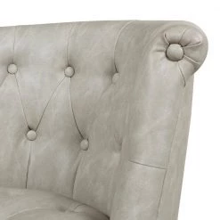 Emma 30.5 in. Mid-Back Armless Bar Stool, Warm Gray Faux Leather by Jennifer Taylor -Jennifer Taylor Home Store warm gray faux leather jennifer taylor bar stools 81170 mfl 66 1000