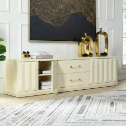 Facino 71" Modern Storage TV Stand, White Lacquer Birchwood by Jennifer Taylor 17 Facino 71" Modern Storage TV Stand, White Lacquer Birchwood by Jennifer Taylor -Jennifer Taylor Home Store white jennifer taylor accent cabinets dsg87140 31 1000