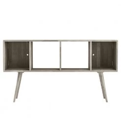 Freemont White Wash Mid Century Modern Solid Wood Console Accent Cabinet with 2-Doors by Handy Living -Jennifer Taylor Home Store white wash handy living accent cabinets a178129 66 1000