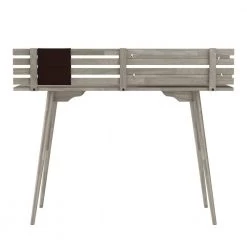 Routon 47.2 in. Rectangular White Wash Solid Wood Writing Desk with Shelves by Handy Living -Jennifer Taylor Home Store white wash handy living writing desks a175319 66 1000