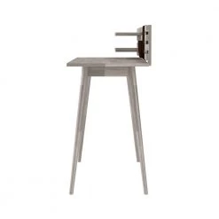 Routon 47.2 in. Rectangular White Wash Solid Wood Writing Desk with Shelves by Handy Living -Jennifer Taylor Home Store white wash handy living writing desks a175319 77 1000