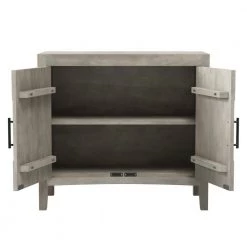 Mondy Whitewash Eclectic Hand-Painted Wood Sideboard with Carved Doors by Handy Living -Jennifer Taylor Home Store whitewash handy living sideboards buffet tables a193580 77 1000