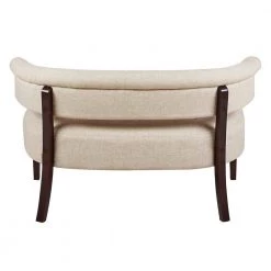 Jared 51 in. Wood Ash Yarn Dyed Tufted Linen 2-Seater Armless Settee with Wood Legs by Jennifer Taylor -Jennifer Taylor Home Store wood ash yarn dyed jennifer taylor loveseats 61020 746 44 1000