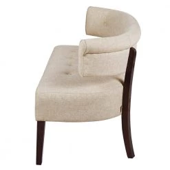 Jared 51 in. Wood Ash Yarn Dyed Tufted Linen 2-Seater Armless Settee with Wood Legs by Jennifer Taylor -Jennifer Taylor Home Store wood ash yarn dyed jennifer taylor loveseats 61020 746 4f 1000